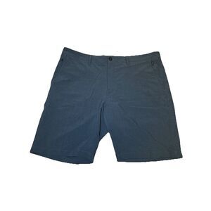 7 Diamonds Aeroplane Performance Gray Golf Chino Shorts Men's Size 40 10" Inseam